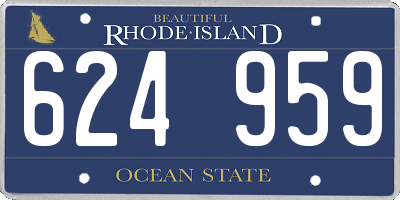 RI license plate 624959