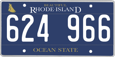 RI license plate 624966