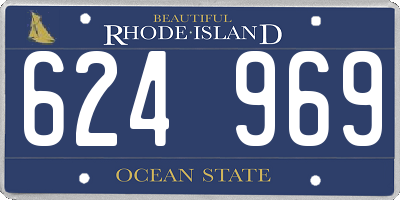 RI license plate 624969