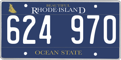RI license plate 624970