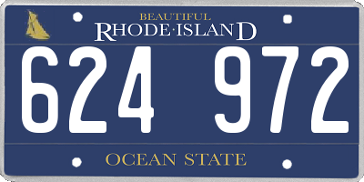 RI license plate 624972