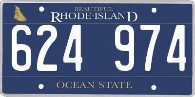 RI license plate 624974