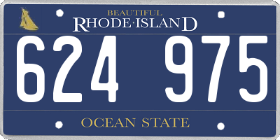 RI license plate 624975