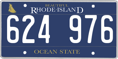 RI license plate 624976