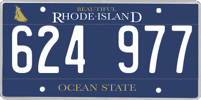 RI license plate 624977