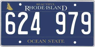 RI license plate 624979