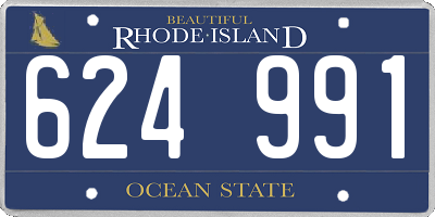 RI license plate 624991