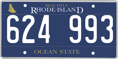 RI license plate 624993