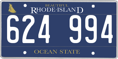 RI license plate 624994