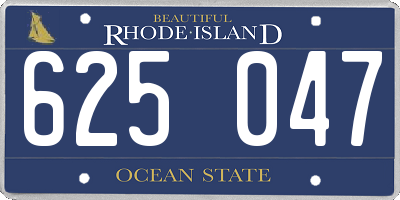 RI license plate 625047