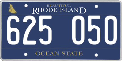 RI license plate 625050