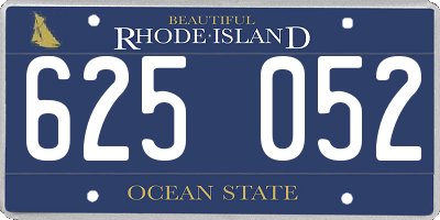RI license plate 625052
