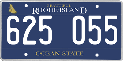 RI license plate 625055