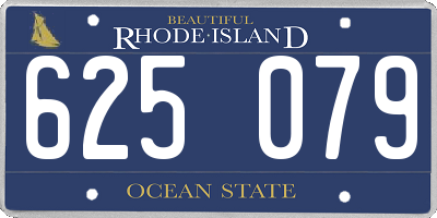 RI license plate 625079