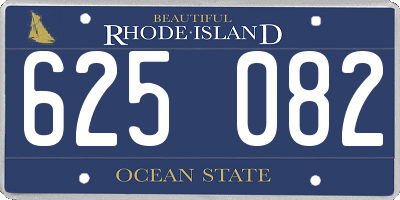 RI license plate 625082
