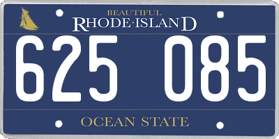 RI license plate 625085