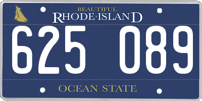 RI license plate 625089