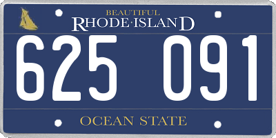 RI license plate 625091