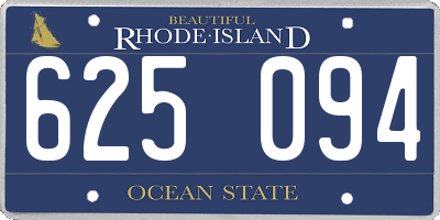 RI license plate 625094