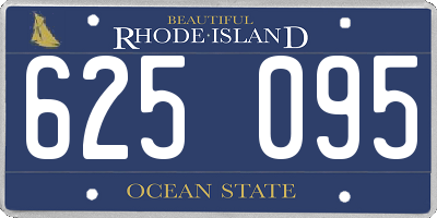 RI license plate 625095