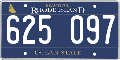 RI license plate 625097