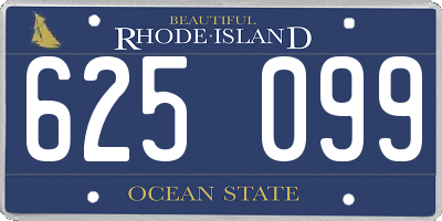 RI license plate 625099