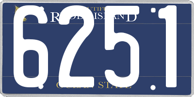 RI license plate 6251