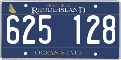 RI license plate 625128