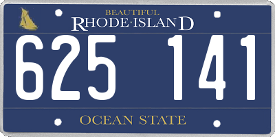 RI license plate 625141