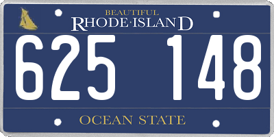 RI license plate 625148