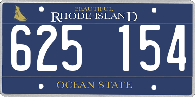 RI license plate 625154