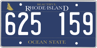 RI license plate 625159