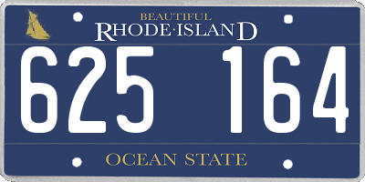 RI license plate 625164