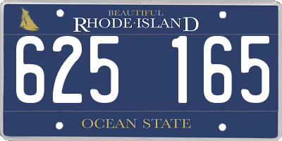 RI license plate 625165