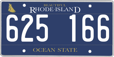 RI license plate 625166