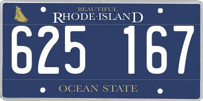RI license plate 625167