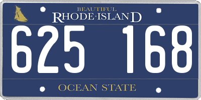 RI license plate 625168