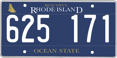 RI license plate 625171