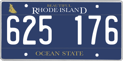 RI license plate 625176