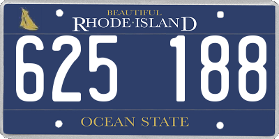 RI license plate 625188