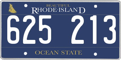 RI license plate 625213