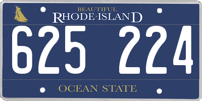 RI license plate 625224