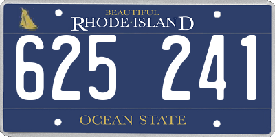 RI license plate 625241