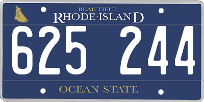 RI license plate 625244