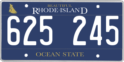 RI license plate 625245