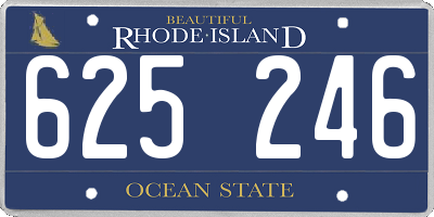 RI license plate 625246