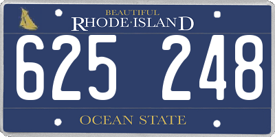 RI license plate 625248