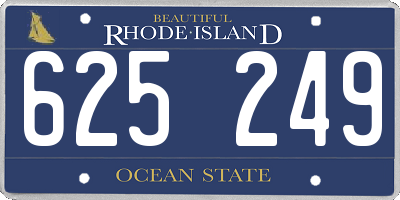 RI license plate 625249