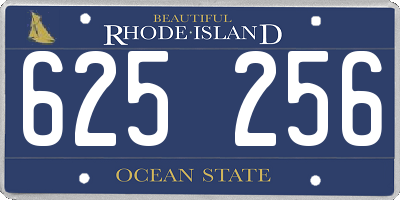 RI license plate 625256