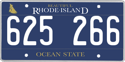 RI license plate 625266